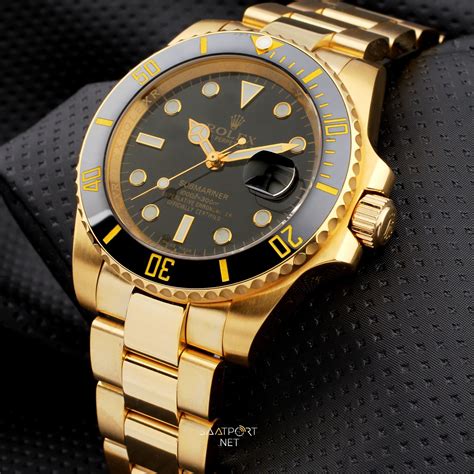 rolex submariner black gold replica|rolex submariner gold for sale.